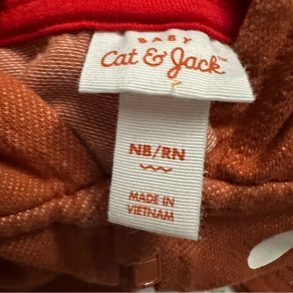 Cat & Jack Brown and Red Kids Footie